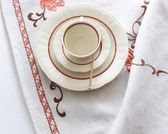 From Sweden＊Vintage linen Cloth・* Early 1900s Linen Cloth Handmade Sweden - Unique Tablecloth