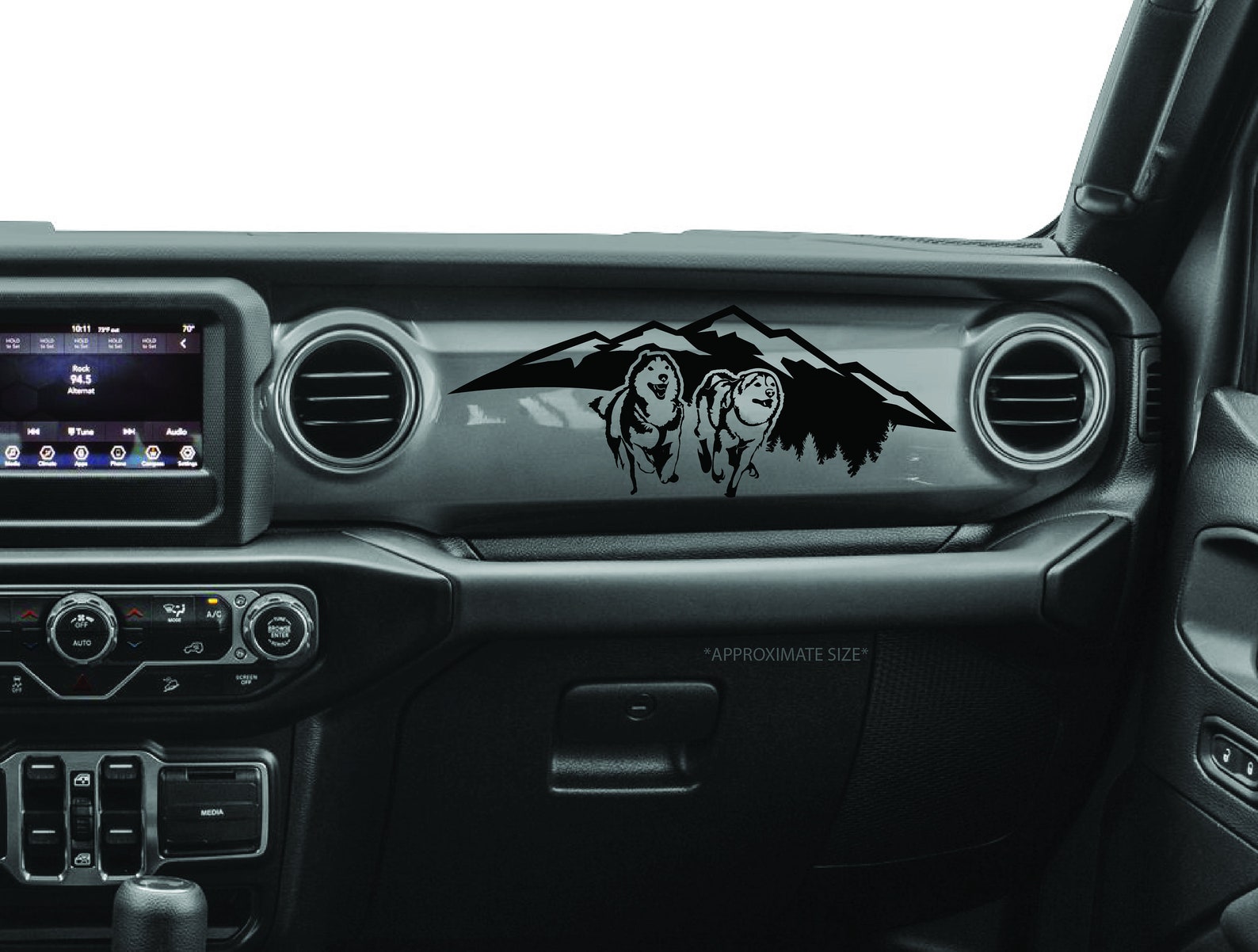 Husky Mountain Dash DecalJeep Wrangler JL & Gladiator Caution Etsy