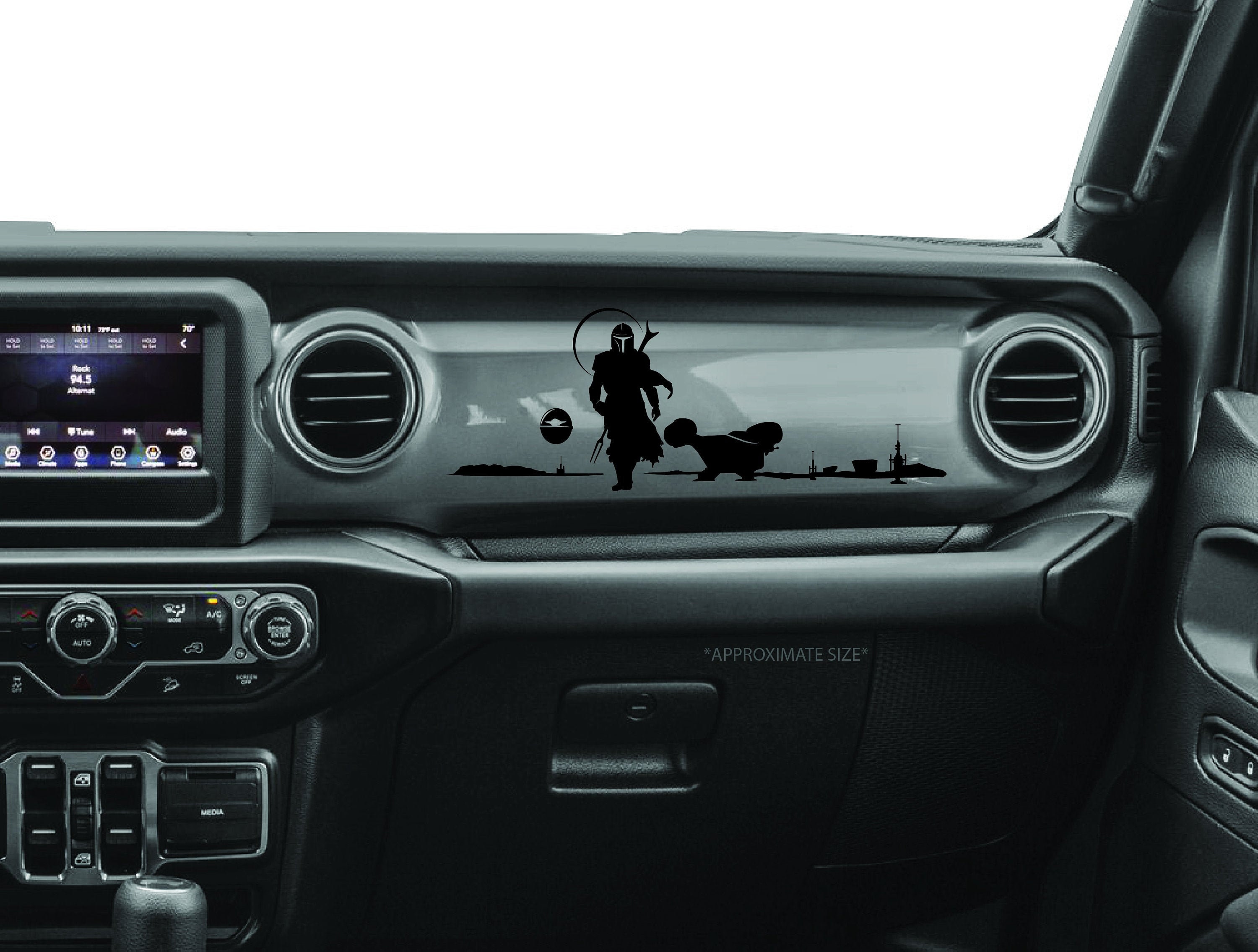 Mandalorian Star Wars Dash DecalJeep Wrangler JL & Gladiator Etsy