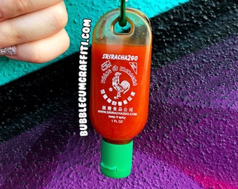 10 Sriracha bottle keychains, siracha bottle, bottle keychain, bulk stocking stuffers, bulk gifts, group gifts, group gift, stocking stuffer