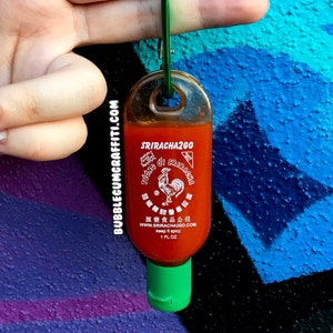 Sriracha gift, stocking stuffer, stocking stuffers, hot sauce gift, siracha, unique gifts, sriracha 2 go, hot sauce keychain
