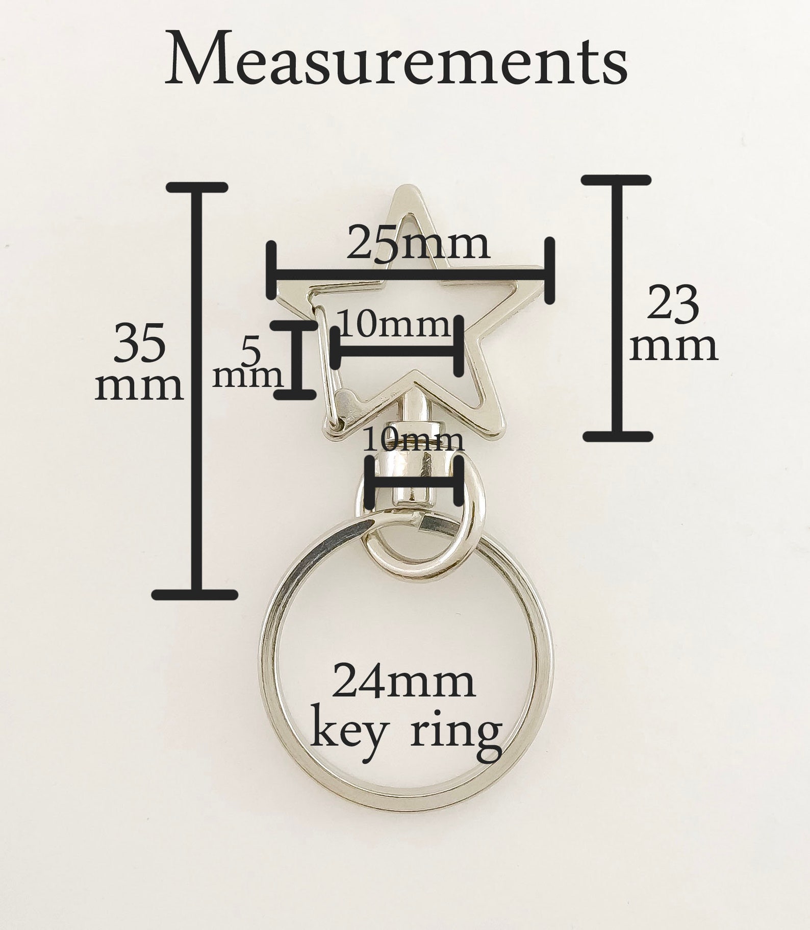 10pc keychains with clips bulk key rings with clips key ring Etsy