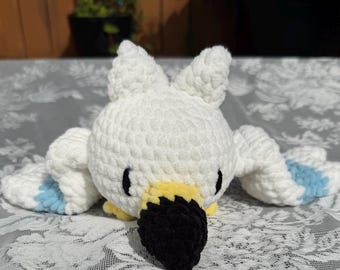 Peeko - Handmade Crochet Wingull Inspired Plushie