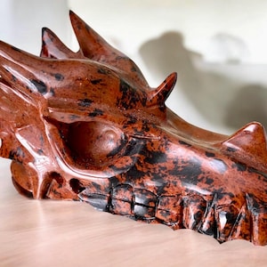 Fabulous Jasper Crystal Dragon Head Carving-&quot;The Stone of Endurance and Nurturing&quot;.