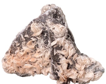 Pink Baryte on Cerrusite Natural Crystal Specimen from Morocco