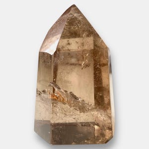 Smokey Quartz Crystal Healing Point with magical inclusions (Minas Gerais Brazil)