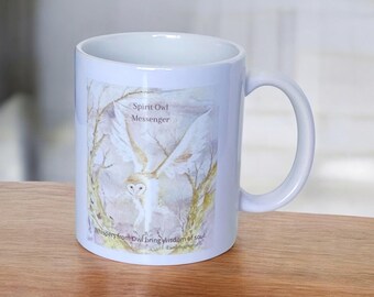 Spirit Owl Coffee Mug, Original Artwork, Gift Boxed