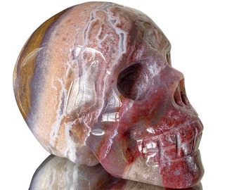 Jasper Crystal Skull Carving Grounding & Vibrant