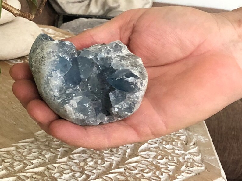 Celestite Crystal Geode image 2