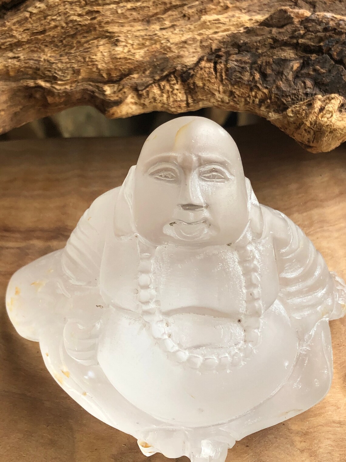 Clear Quartz Crystal Buddha Figurine for Peace and Meditation. Etsy India