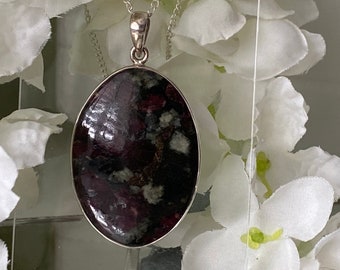 Stunning Eudialyte 925 Sterling Silver Pendant