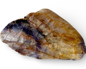 Derbyshire Blue John Rare Part Polished Crystal Mineral Collectors Specimen,- Emotional Healing • Calm • Clarity