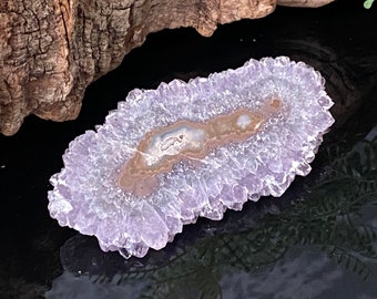 Amethyst Stalactite Specimen Formation Slice from Uruguay