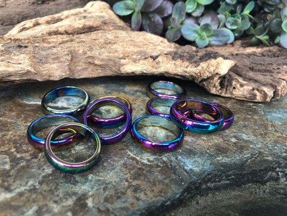Hematite mood ring sale