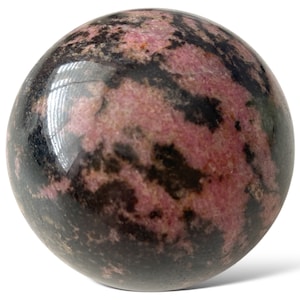 Rhodonite Crystal Healing Love Sphere - 65mm Diameter