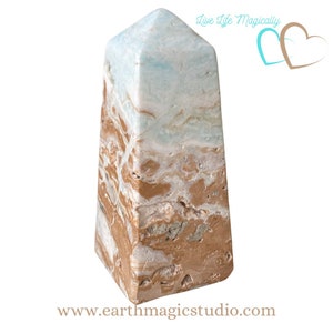 Hemimorphite Healing Obelisk Point Tower (Pakistan) - &quot;balance for emotional overload&quot;