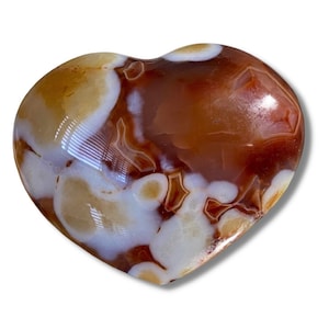 Mookaite Crystal Polished Heart Carving (Australia) - &quot;Resonates with decision making & choosing the right path&quot;.