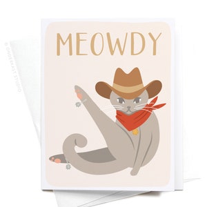Meowdy Greeting Card – GRT0239