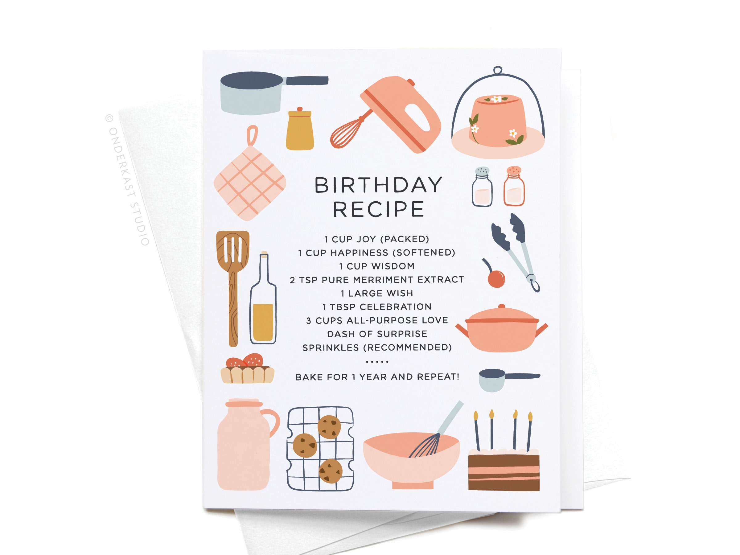 Birthday Recipe Card Birthday Recipe Card