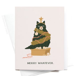 Carte de voeux joyeux chat - GRT0348