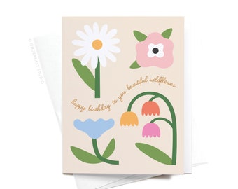 Happy Birthday to You Beautiful Wildflower Greeting Card – GRT0461