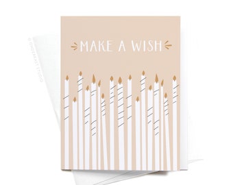 Make a Wish Birthday Candles Greeting Card – GRT0046