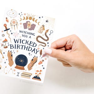 Carte de voeux d'anniversaire Witching You a Wicked – GRT0376