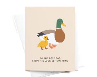 To The Best Dad Mallard Duck Greeting Card – GRT0439