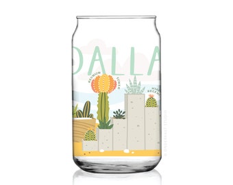 Dallas Succulent Skyline Can Glass – CNG0001