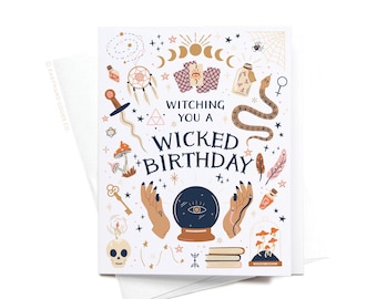 Witching You a Wicked Birthday Greeting Card – GRT0376