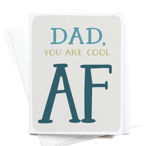 Papa, tu es cool Carte de voeux AF – GRT0350