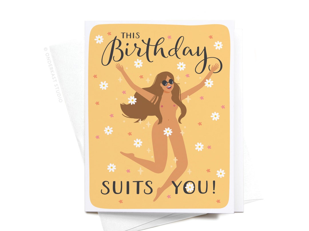 This Birthday Suits You Greeting Card GRT0367 Etsy