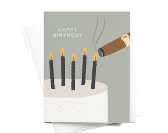 Happy Birthday Cigar Greeting Card – GRT0570