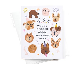 Woo! Birthday Dogs Greeting Card – GRT0448