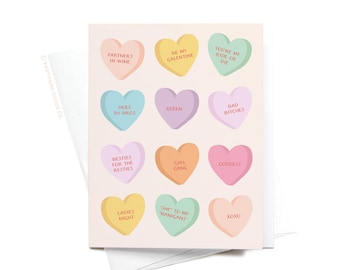 Galentine's Candy Hearts Greeting Card – GRT0410