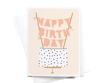 Happy Birthday Cake Topper Greeting Card – GRT0039