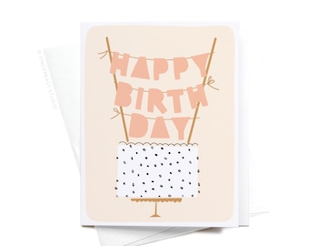 Happy Birthday Cake Topper Greeting Card – GRT0039