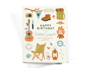 Happy Birthday to the Happy Camper Greeting Card – GRT0485