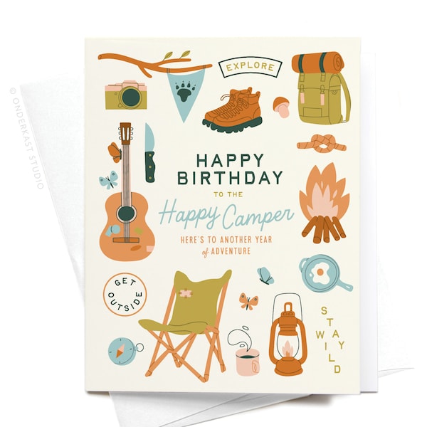 Happy Birthday to the Happy Camper Greeting Card – GRT0485