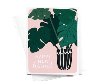 Happy New Home! House Plant Greeting Card – GRT0113