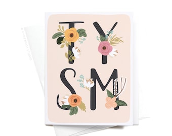 TYSM Floral Greeting Card – GRT0322