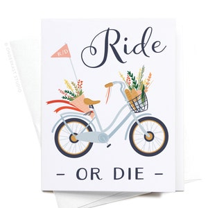 Carte de voeux « Ride or Die Bicycle » – GRT0181