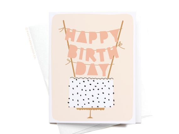Happy Birthday Cake Topper Greeting Card – GRT0039