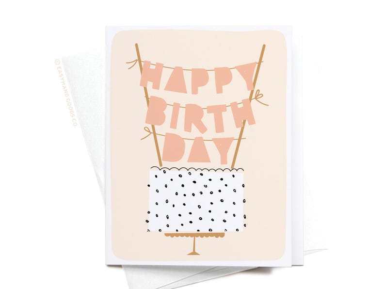 A birthday card with a cake and the text "Happy Birthday Day" displayed on it.