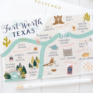 Carte postale de Fort Worth – PST0002-A