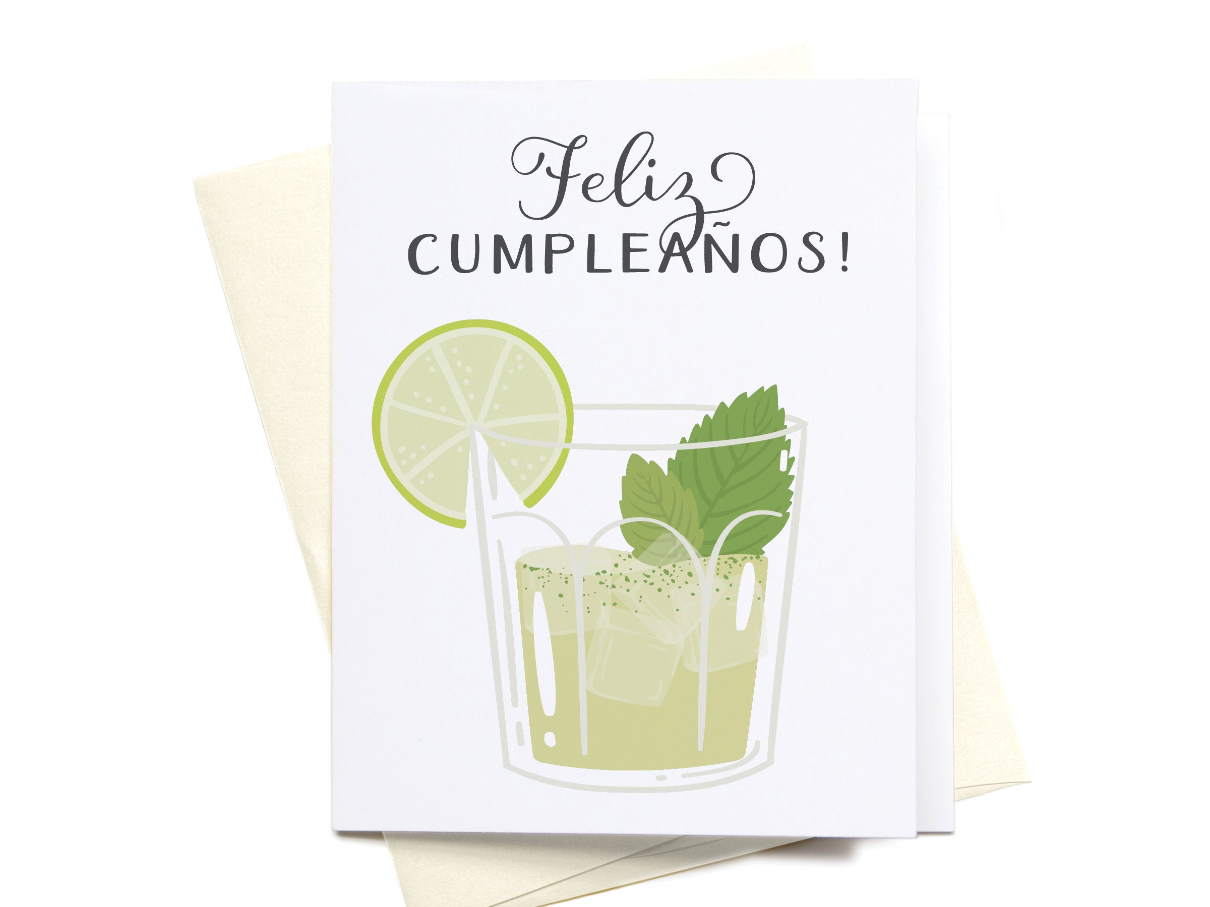 Feliz Cumpleanos Mojito Birthday Card Etsy Ireland