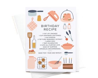Birthday Recipe Greeting Card – GRT0458