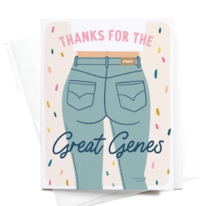 Merci pour la carte de voeux Great Genes Mom Jeans – GRT0529