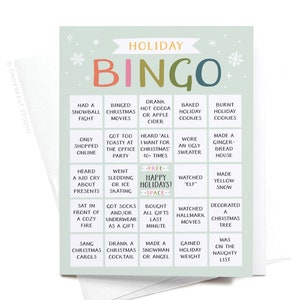 Carte de voeux Bingo des fêtes – GRT0398