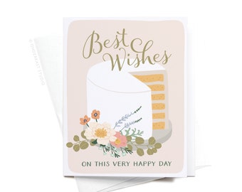 Best Wishes Cake Greeting Card – GRT0430